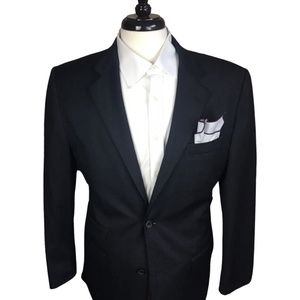 40L Hugo Boss Mens Wool Two Button Blazer Gray, Charcoal  suit jacket